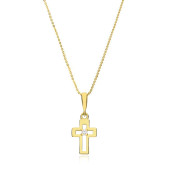 Lantisor aur 14K cu cruciulita 42 cm DiAmanti PK0136CG14K-BO15NG14K _42cm-AS